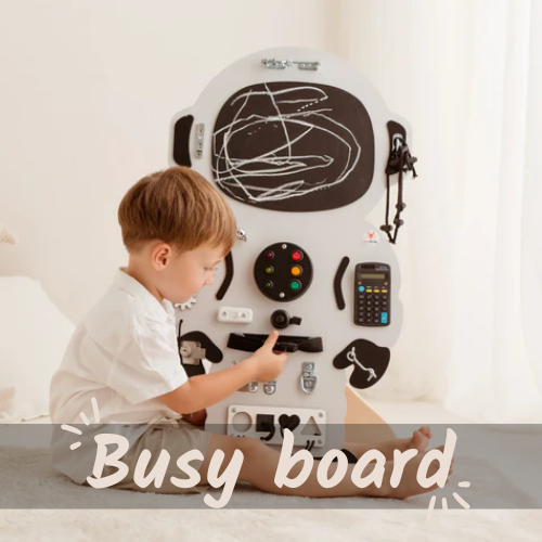 Busy Board Montessori : L'Éveil Sensoriel en Jouant