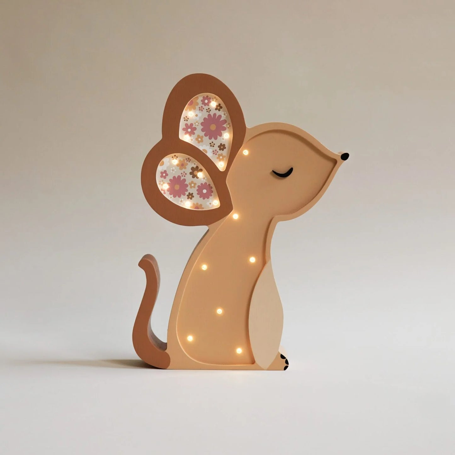 ROOMGAGA wooden mouse lamp