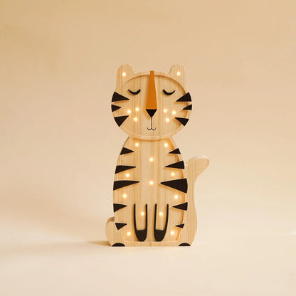 Lampe tigre en bois ROOMGAGA