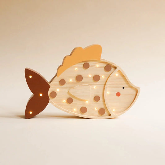 ROOMGAGA wooden fish lamp