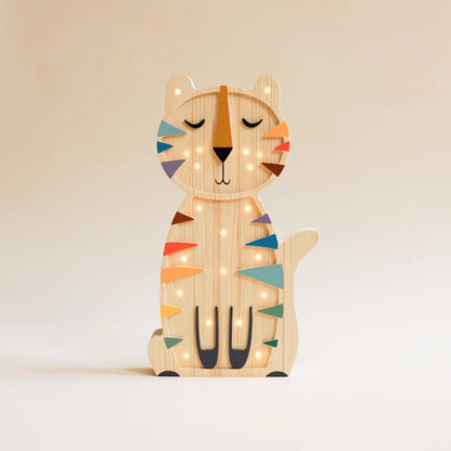 Lampe tigre en bois ROOMGAGA