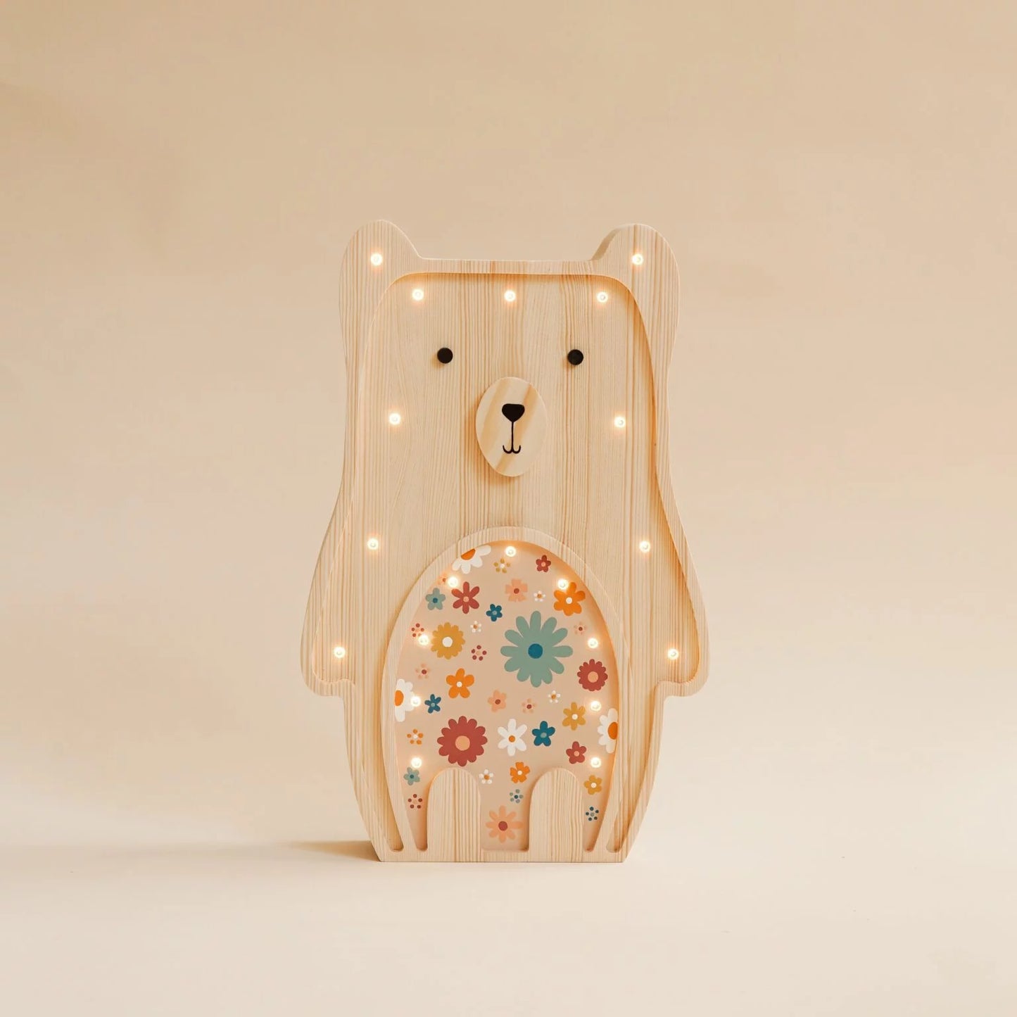 ROOMGAGA wooden bear lamp