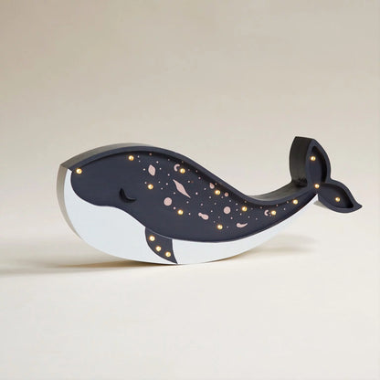 ROOMGAGA wooden whale lamp