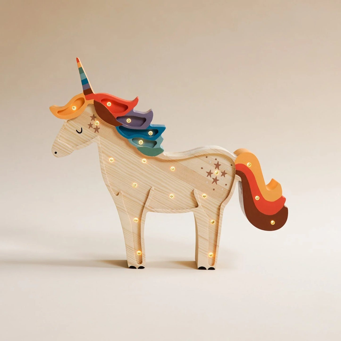 Lampe licorne en bois ROOMGAGA