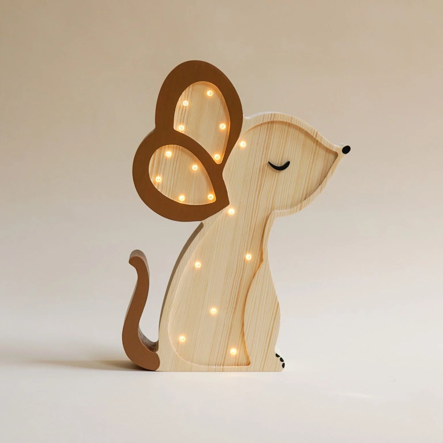 ROOMGAGA wooden mouse lamp