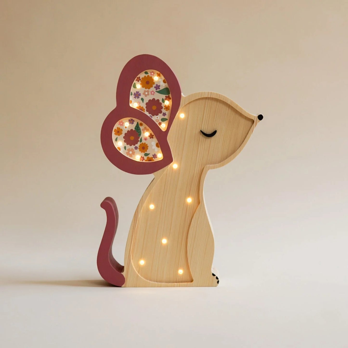 ROOMGAGA wooden mouse lamp