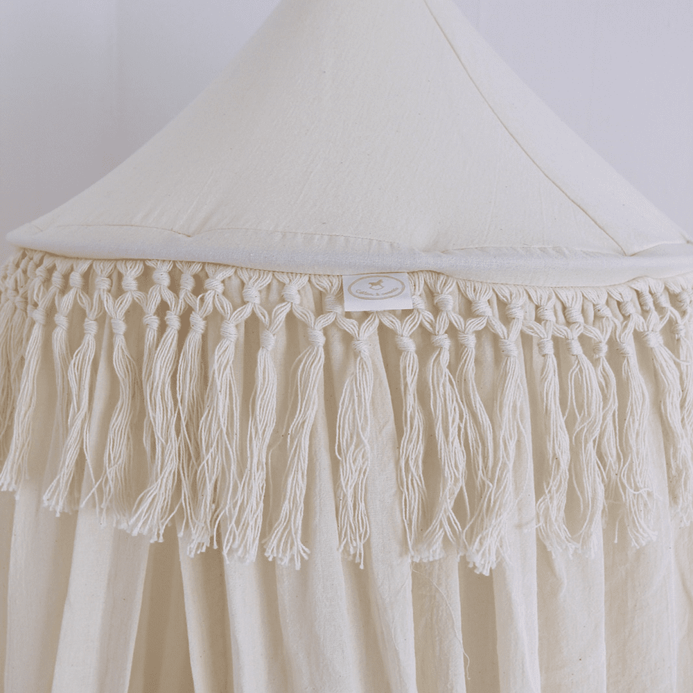 Ciel de lit boho franges COTTON SWEET