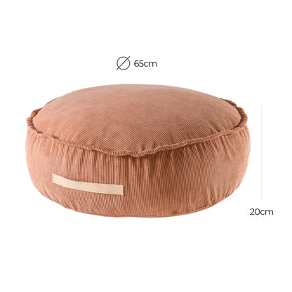 Pouf rond en velours côtelé MEOWBABY