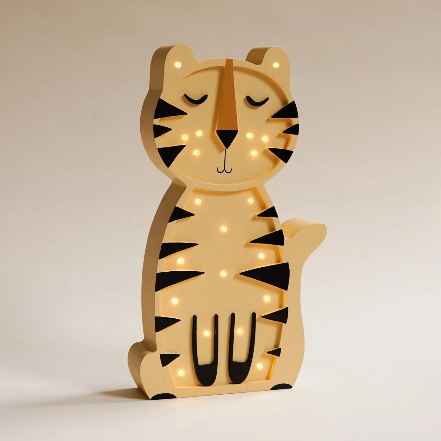 Lampe tigre en bois ROOMGAGA