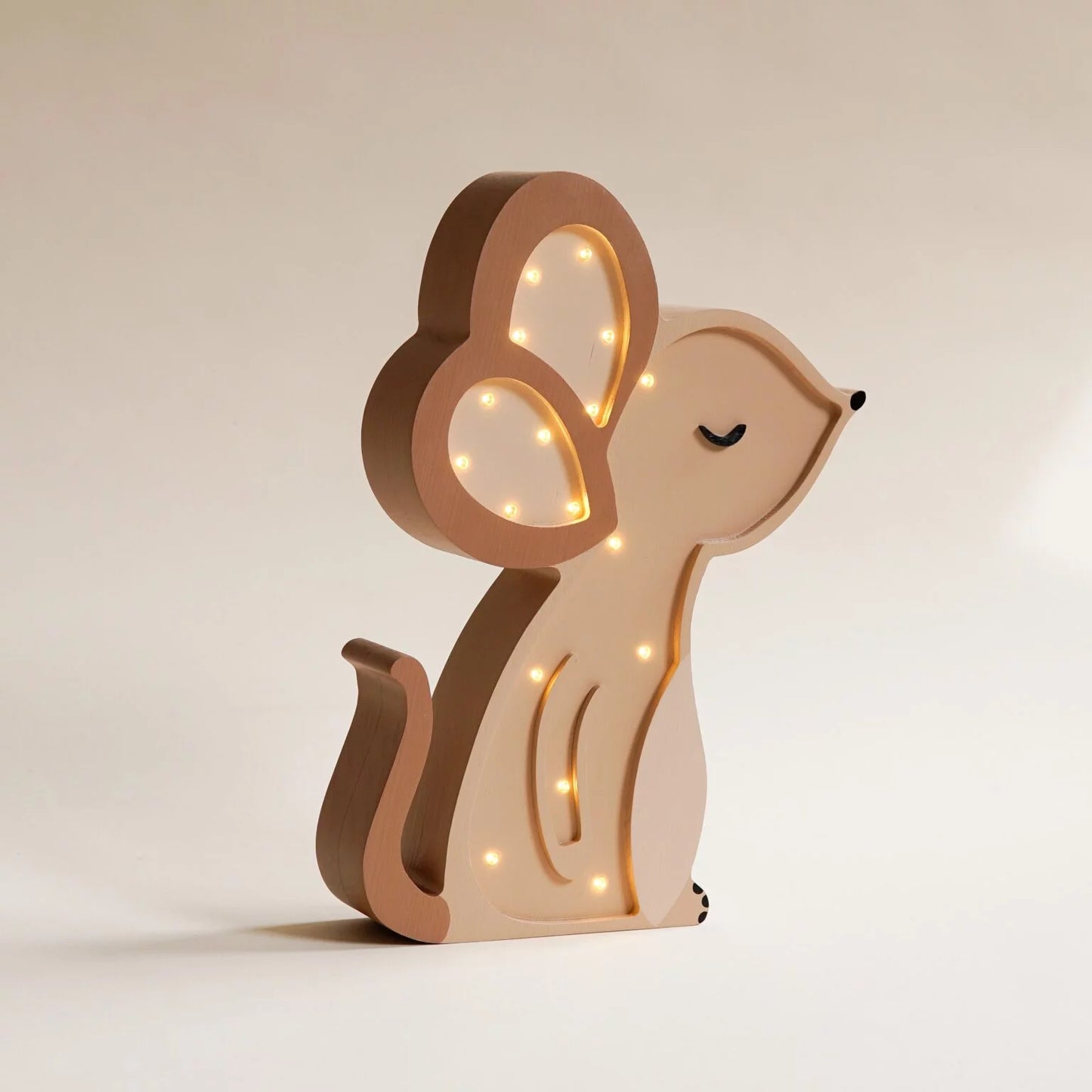 ROOMGAGA wooden mouse lamp