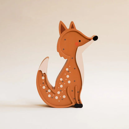 ROOMGAGA wooden fox lamp