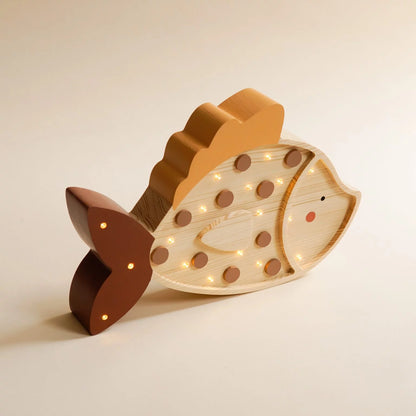 ROOMGAGA wooden fish lamp