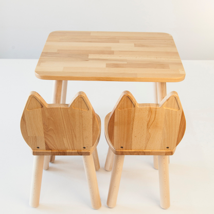 Ensemble table et chaise "chat" 2-4 ans ODEAS