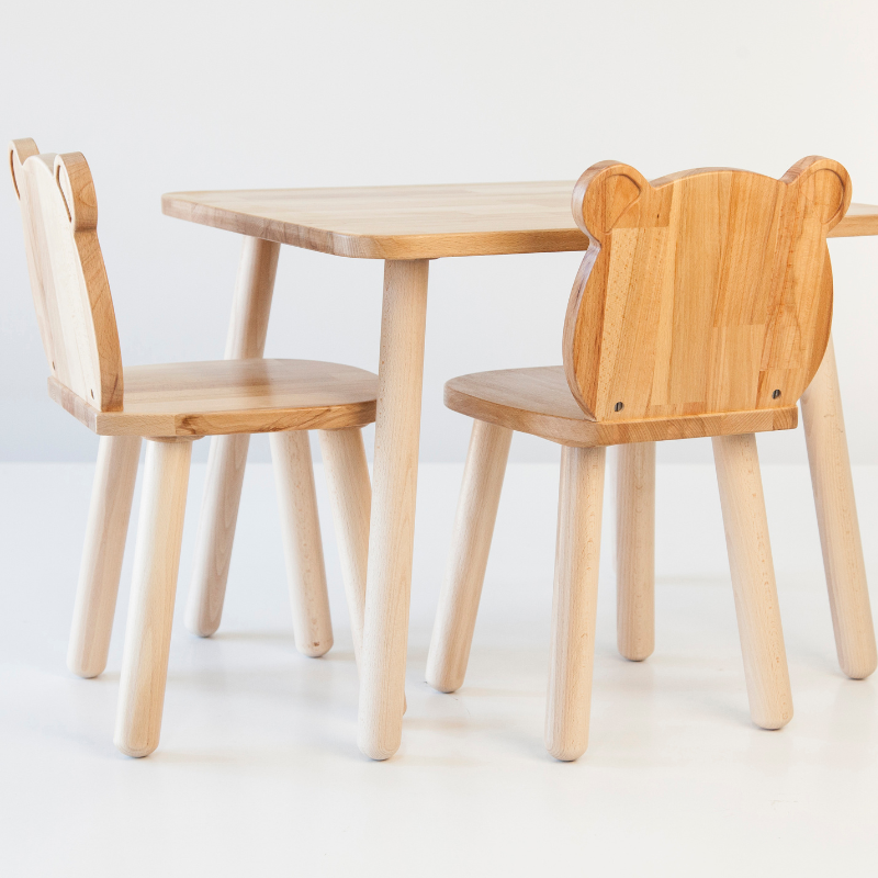 Ensemble table et chaise "ours" 2-4 ans ODEAS