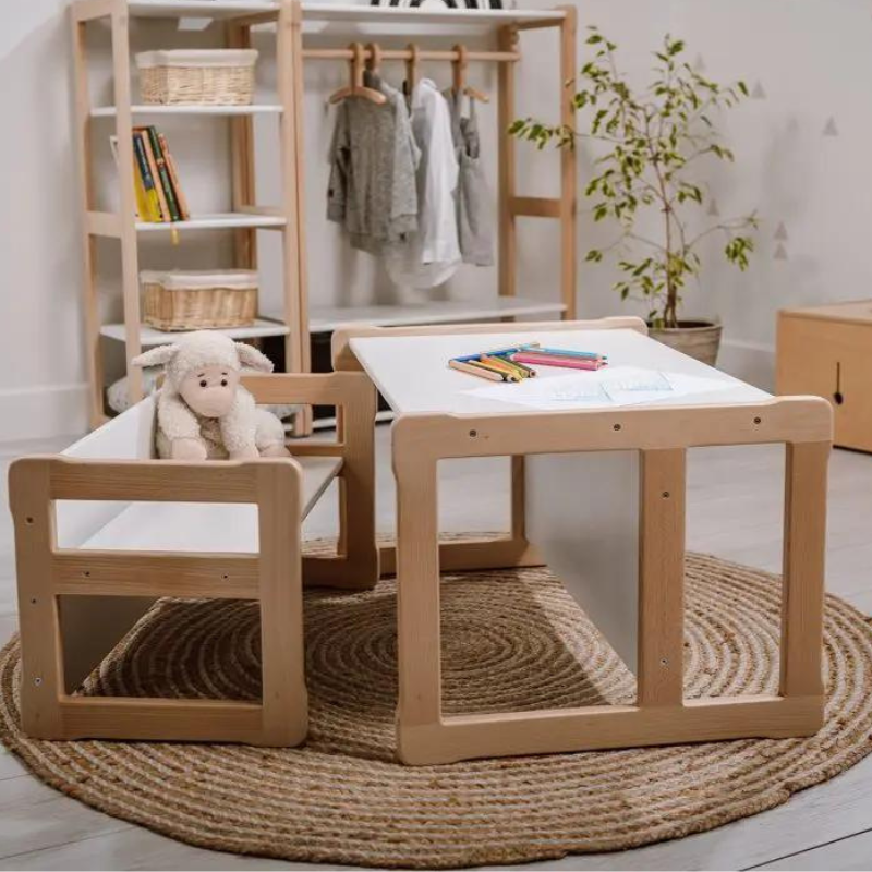 WOODJOY transformable Montessori bench