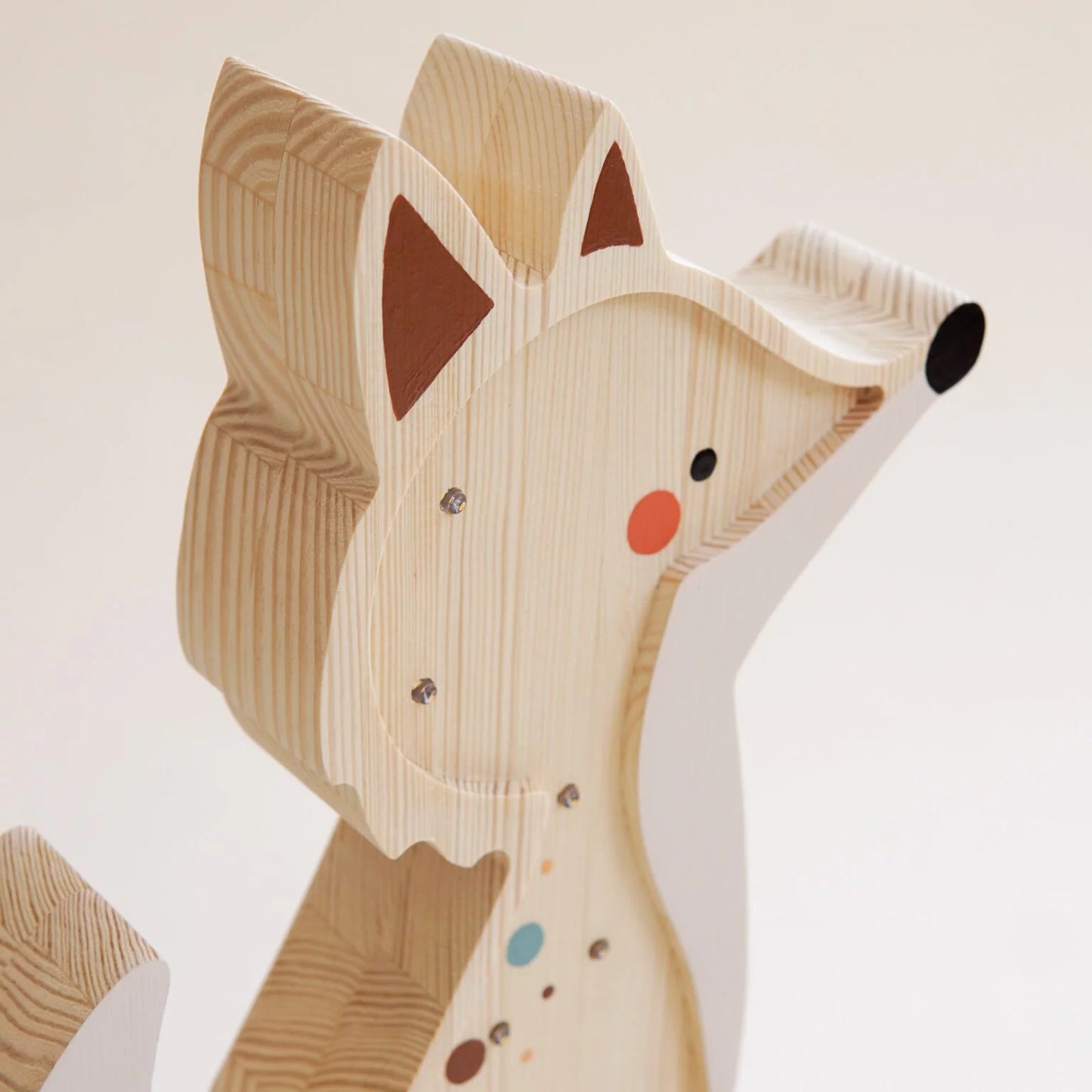 ROOMGAGA wooden fox lamp