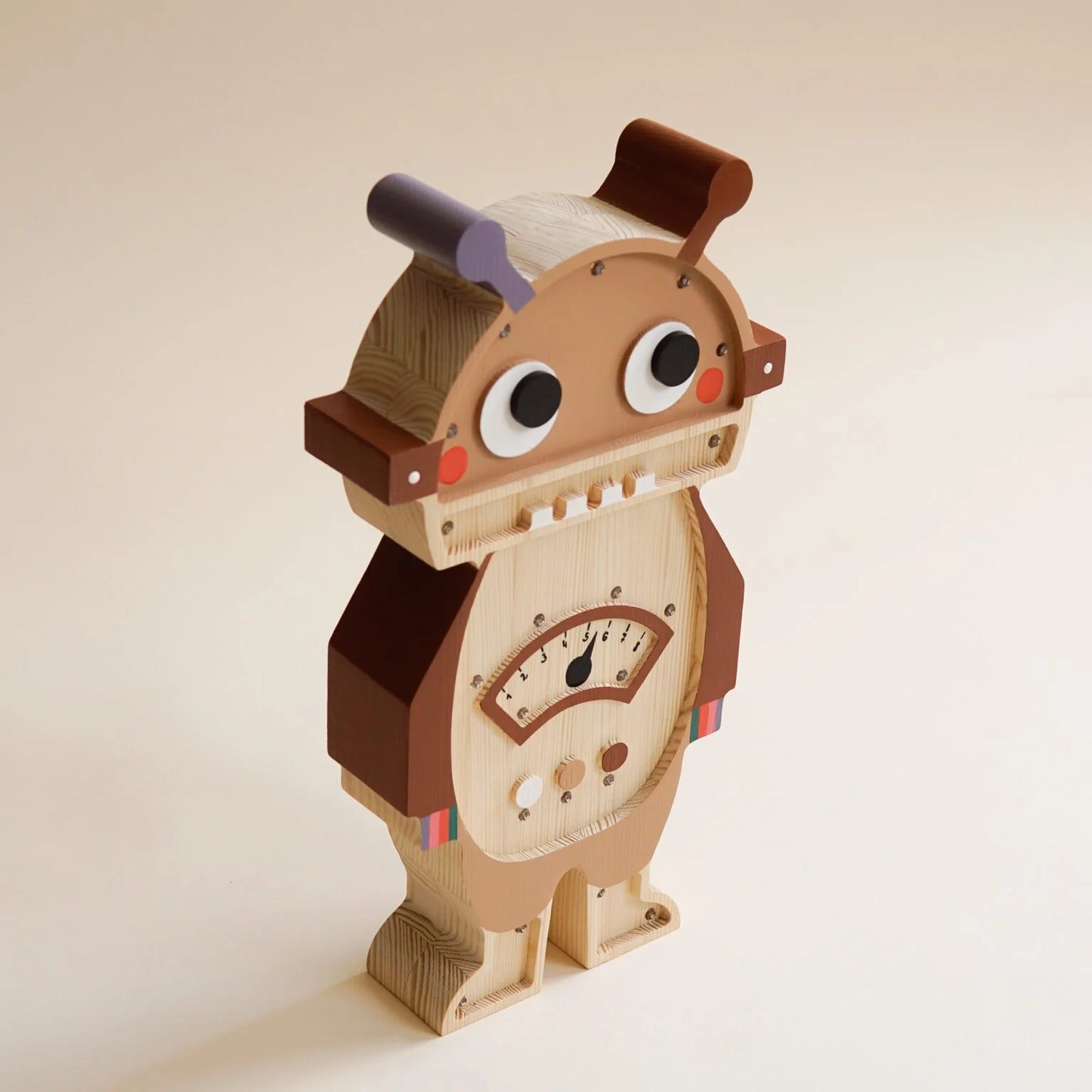 Lampe robot en bois ROOMGAGA