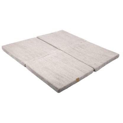 Tapis de jeu carré modulable en velours cotelé MEOWBABY