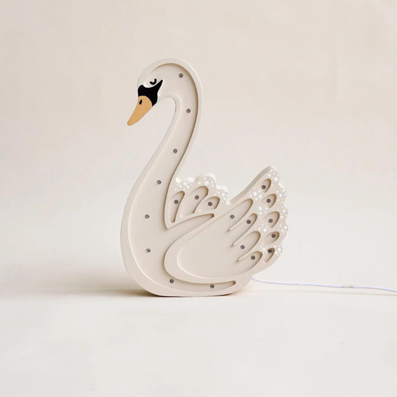 Lampe cygne en bois ROOMGAGA