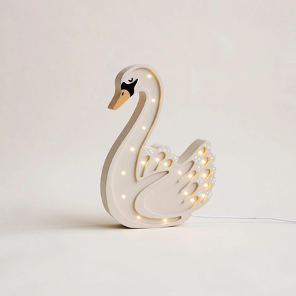 Lampe cygne en bois ROOMGAGA