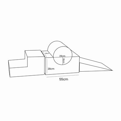 Parcours de motricité en mousse "Bearly Shape" 4 éléments MEOWBABY