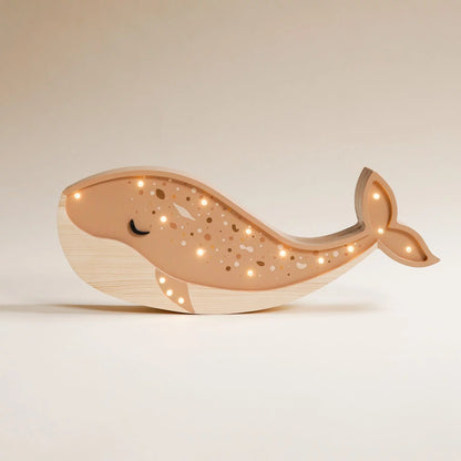 ROOMGAGA wooden whale lamp