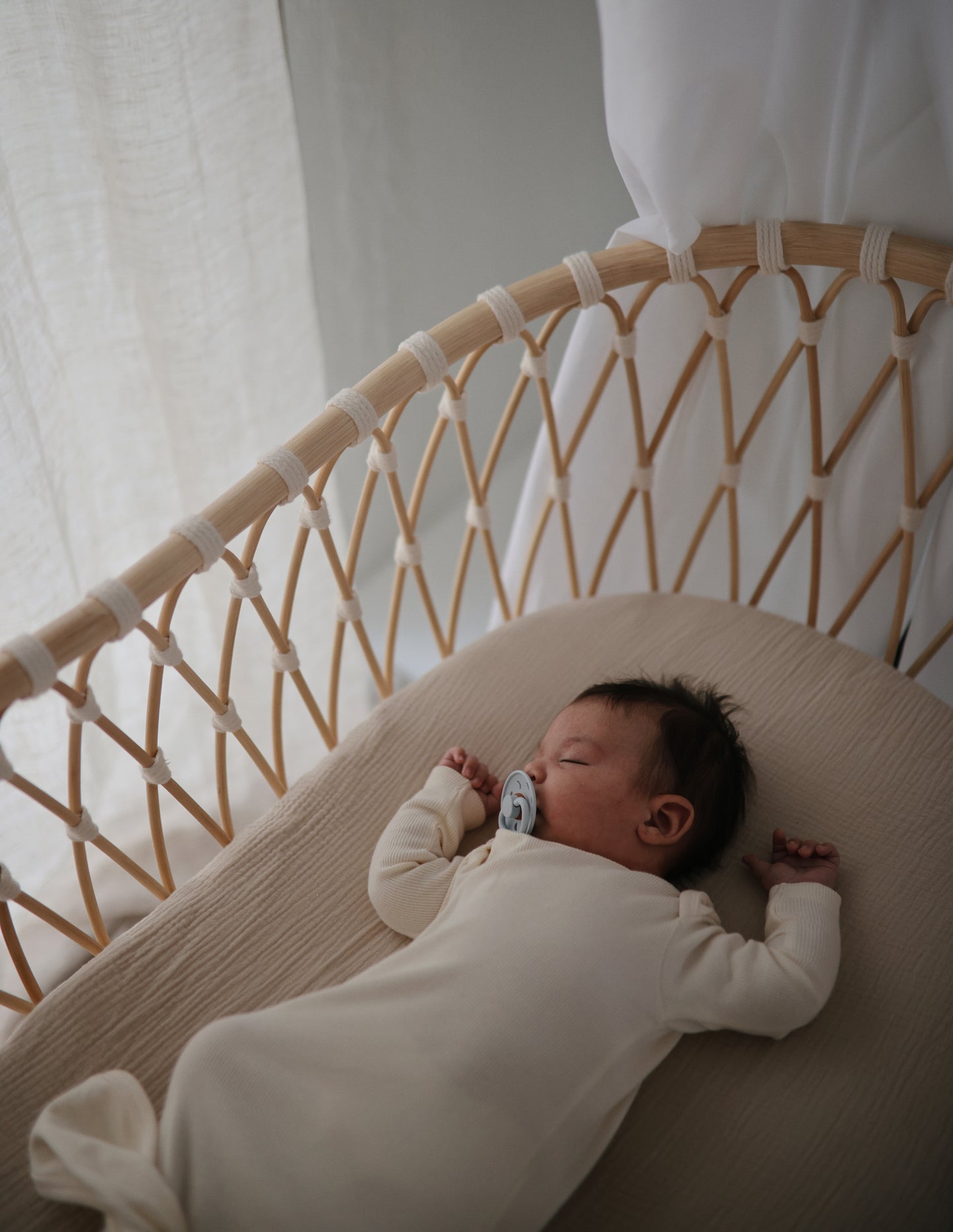 Rattan cradle "EMIL" vegan BERMBACH