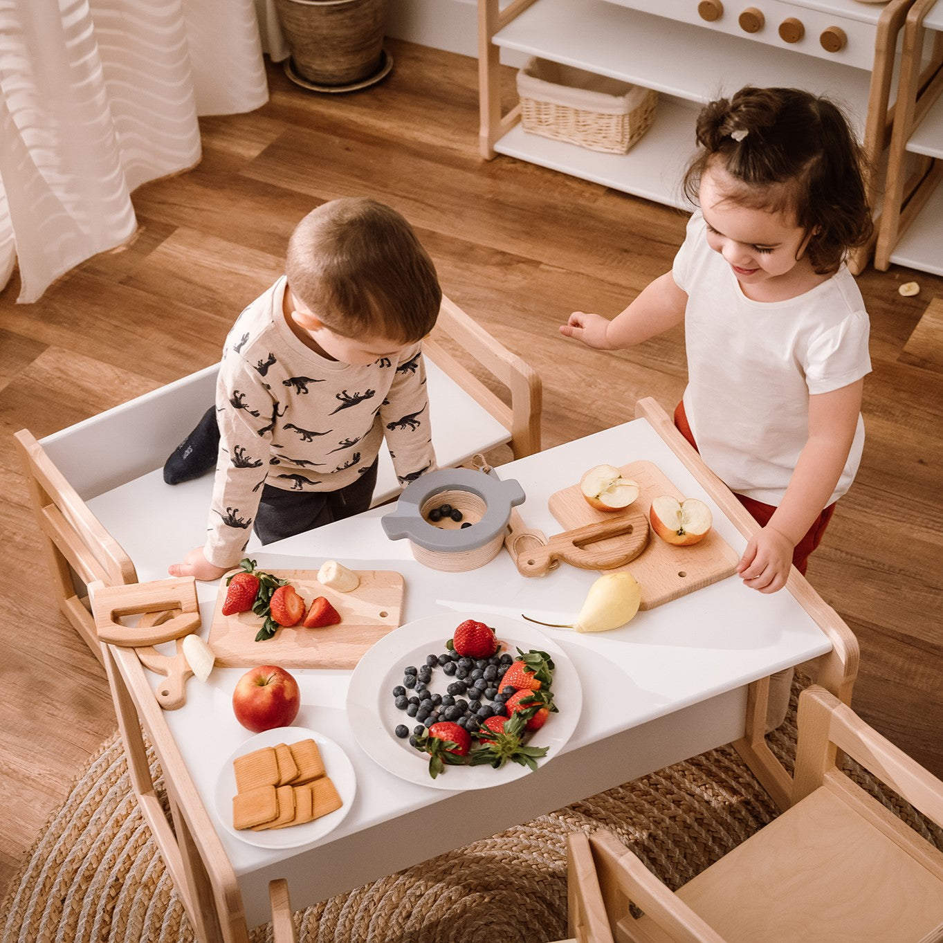 Couteau Montessori et planche en bois WOODJOY