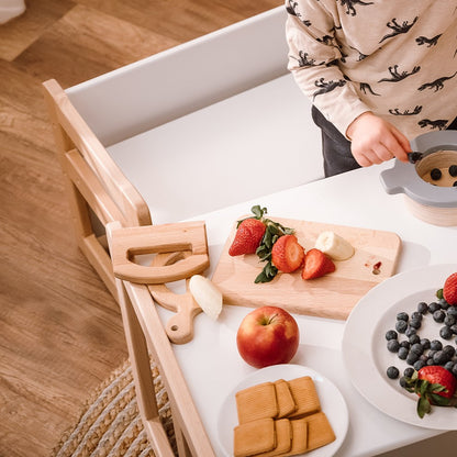 Couteau Montessori et planche en bois WOODJOY