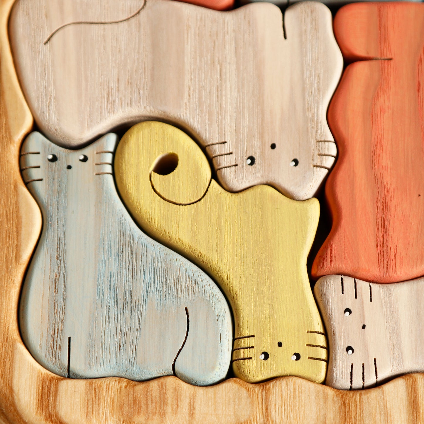 Wooden puzzle cats WOOD CARE