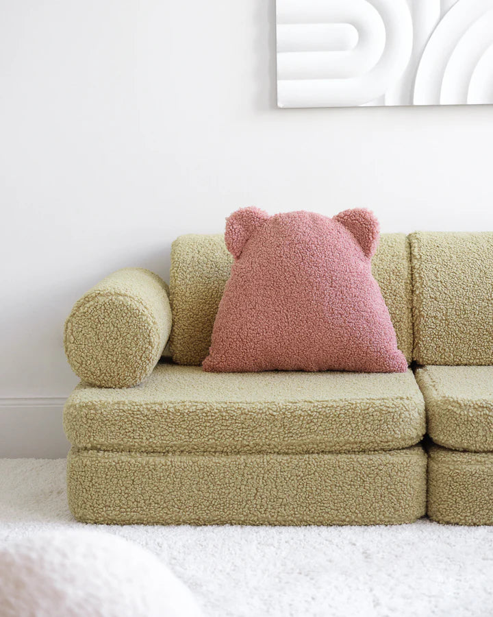 Coussin "Ours" en teddy WIGIWAMA