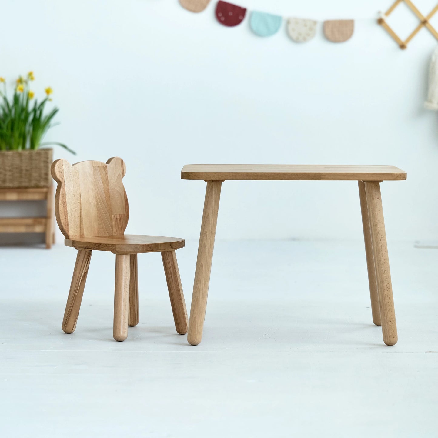 Ensemble table et chaise "ours" 2-4 ans ODEAS