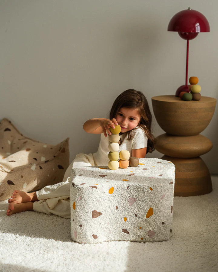 Pouf "nuage" en teddy "Terrazzo" - WIGIWAMA