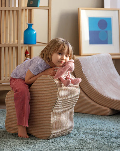 Pouf "nuage" en velours - WIGIWAMA