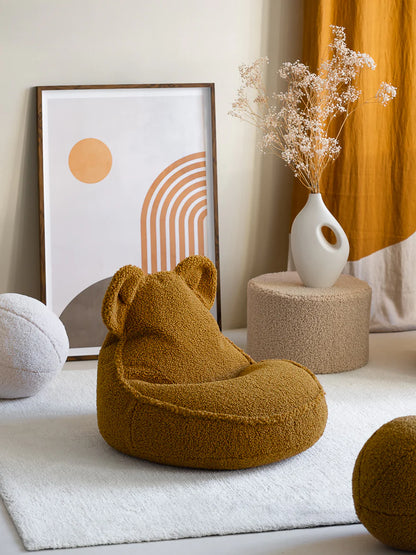 Pouf "Ours" en teddy WIGIWAMA