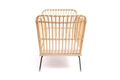 Rattan baby bed "FREDERICK" vegan BERMBACH