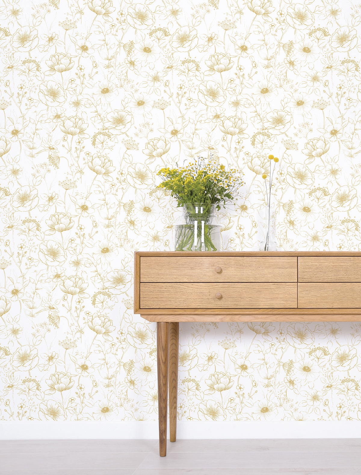 Children's wallpaper "Flower pattern" LILIPINSO