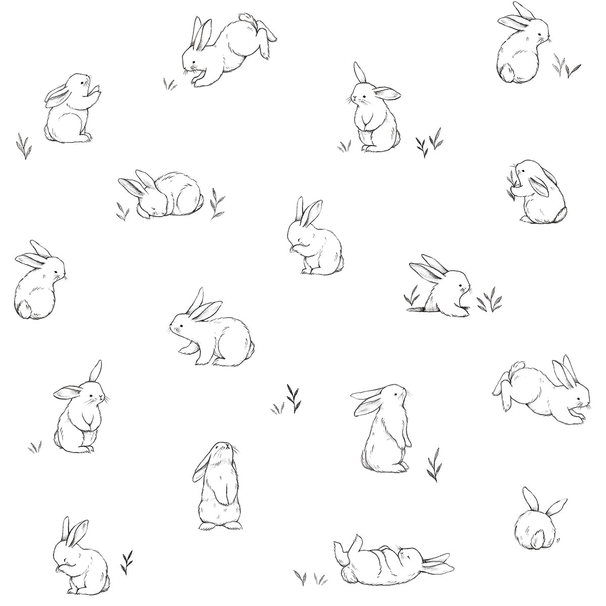 Children's wallpaper "Little rabbit pattern" LILIPINSO