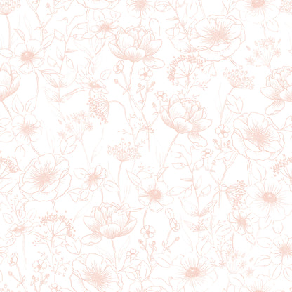 Children's wallpaper "Flower pattern" LILIPINSO