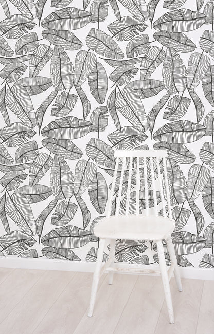 Children's wallpaper "Tropical leaf pattern" LILIPINSO