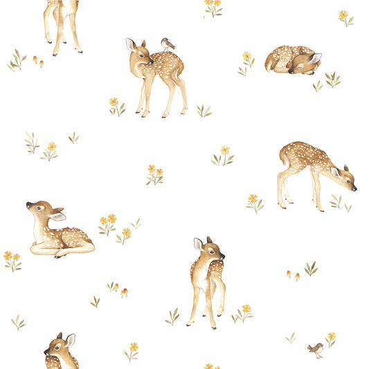 Kinderbehang "Vintage fawn patroon" LILIPINSO