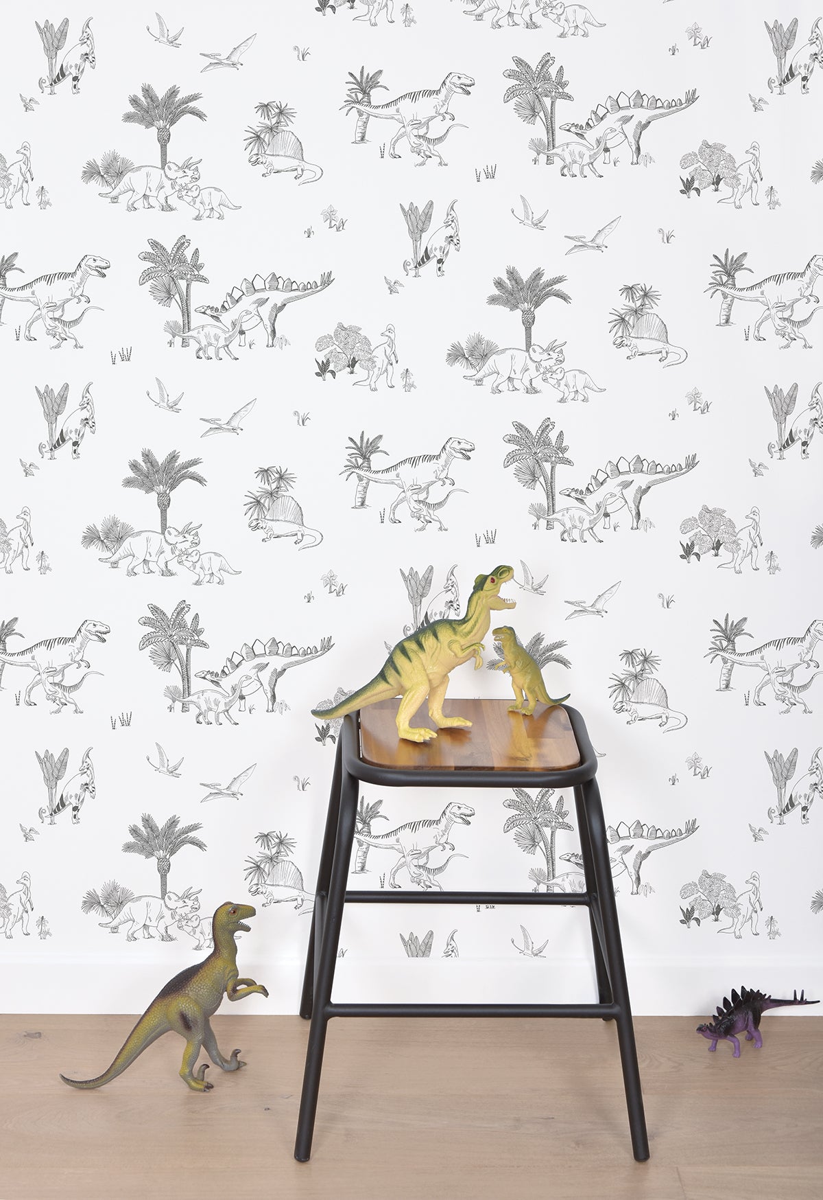 Papier peint enfants "Motif dinosaures" LILIPINSO