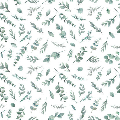 Children's wallpaper "Eucalyptus leaf pattern" LILIPINSO