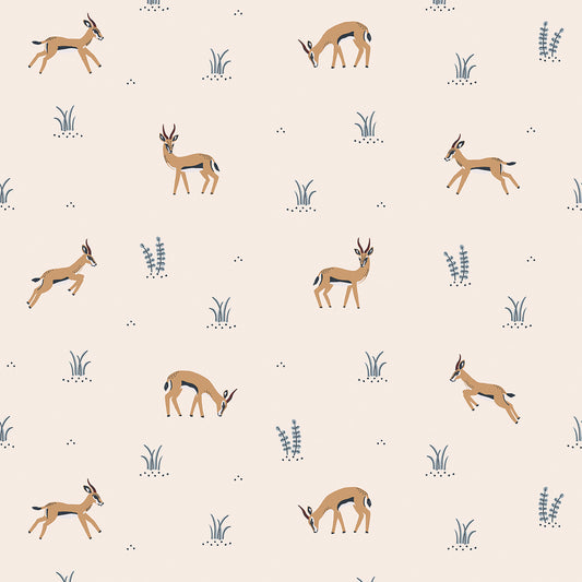 Papier peint enfants "Motif gazelles" LILIPINSO