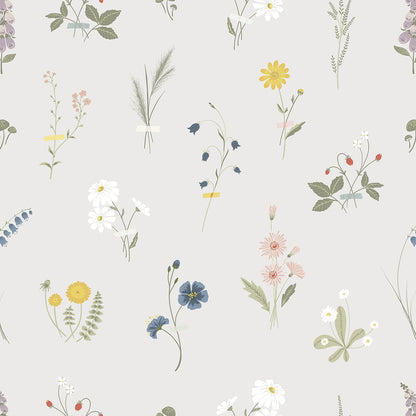 Children's wallpaper "Meadow flower pattern" LILIPINSO