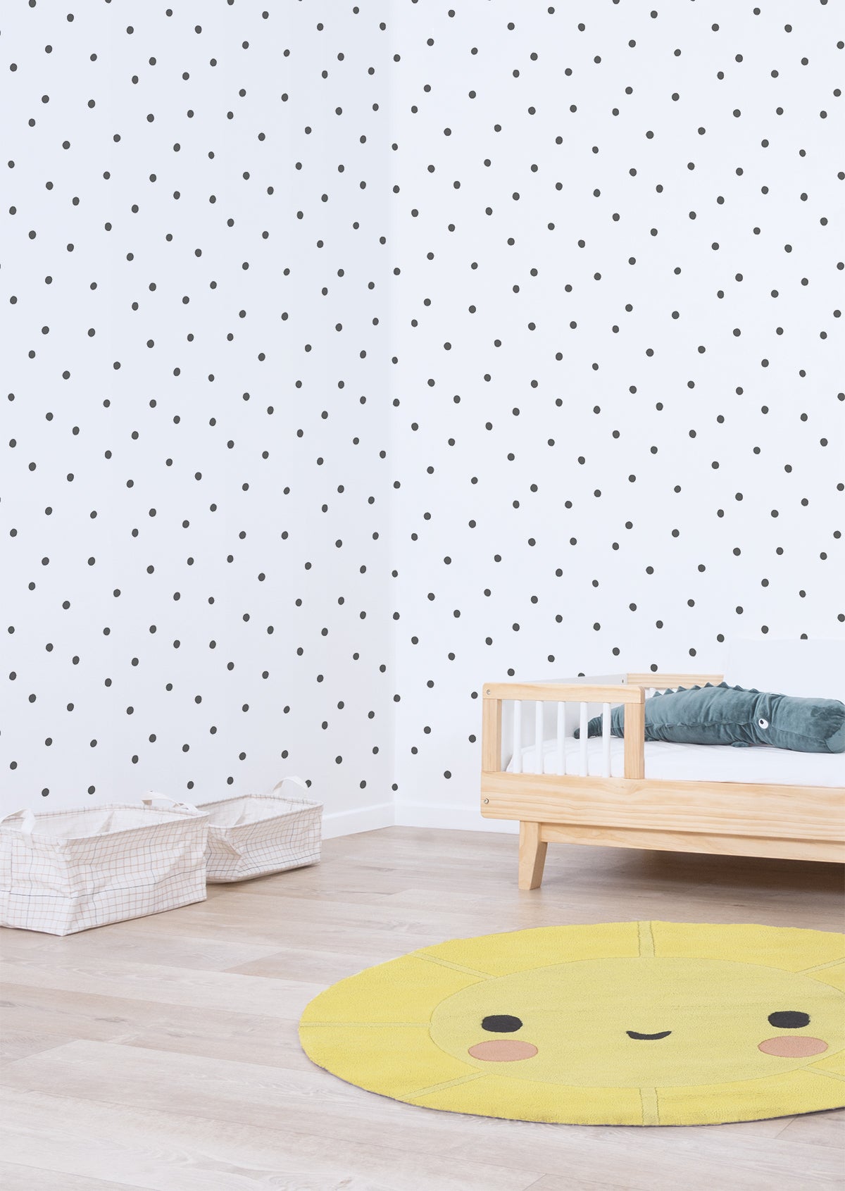 Papier peint enfants "Motif pois" LILIPINSO