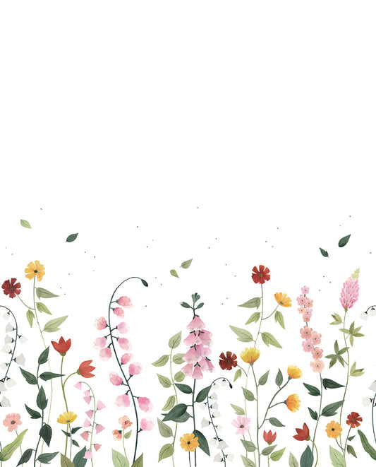 Panoramic wallpaper "Pretty flowers" LILIPINSO