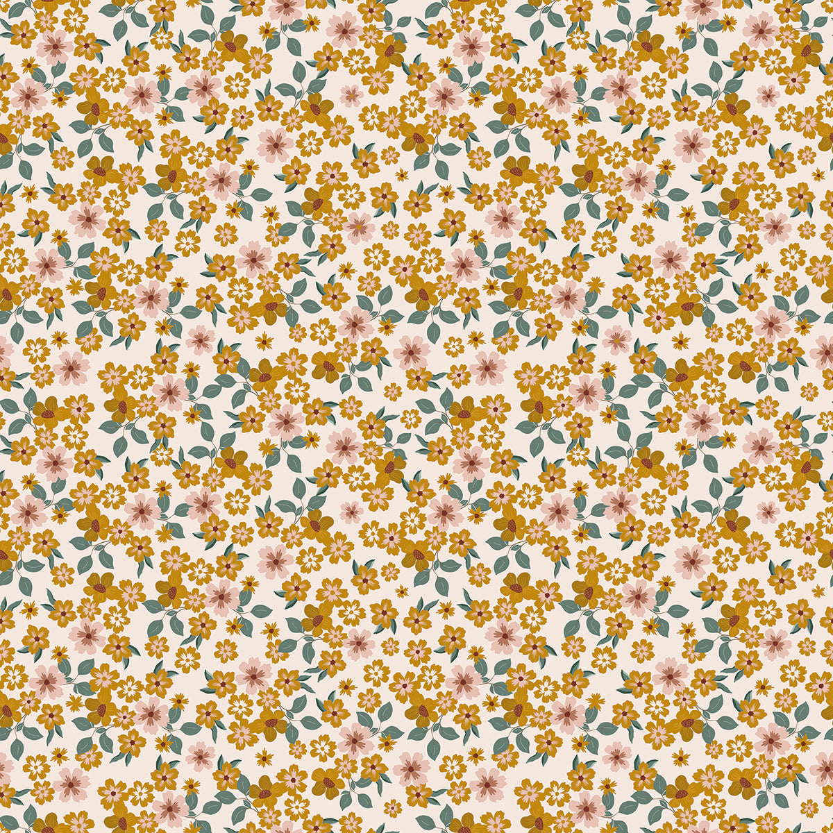 Papier peint enfants "Motif fleurs" LILIPINSO