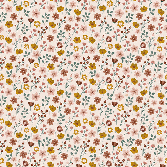 Papier peint enfants "Motif fleurs sur tige" LILIPINSO