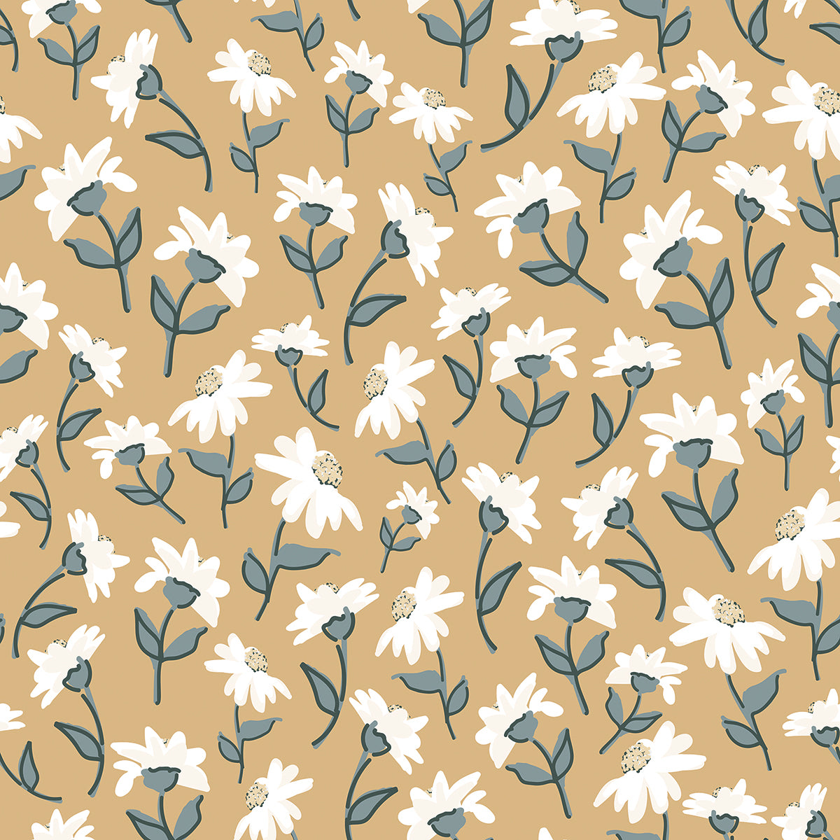 Children's wallpaper "Daisy pattern" LILIPINSO